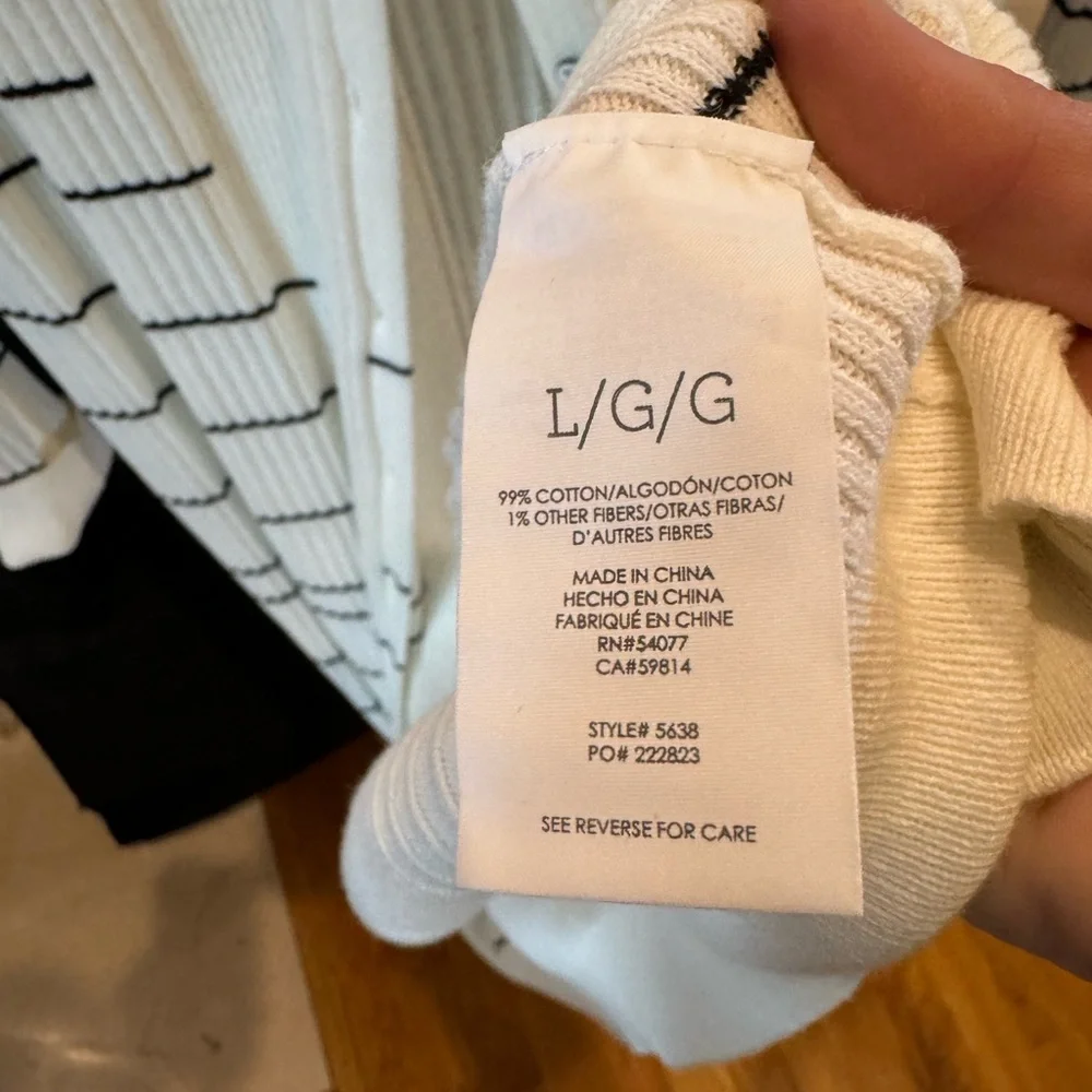 CABi Ribbed Long Button Up Sweater - size L - Picture 9 of 9